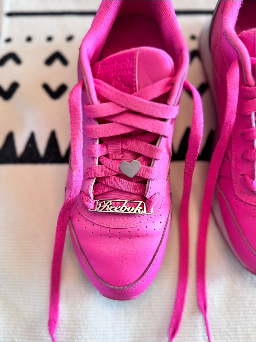 Barbie Pink Reebok Sneakers Size 6
